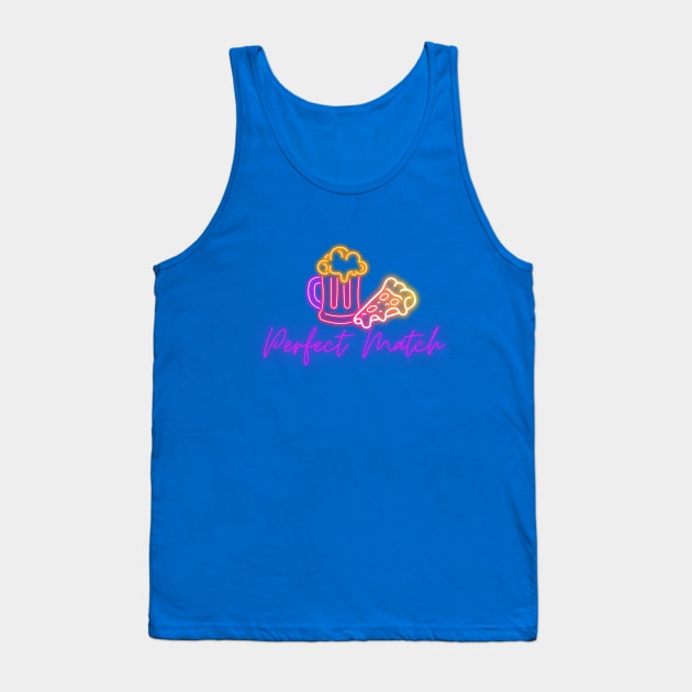 Pizza & beer, perfect match Tank Top by FreeSoulLab
